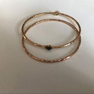 Ippolita Smoky Quartz and Rose Gold Bracelet Set